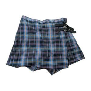 SO Jr Women's Purple Blue Plaid‎ Skort Size 11